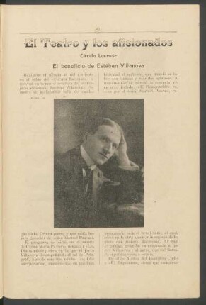 Círculo lucense : El beneficio de Estéban Vilanova