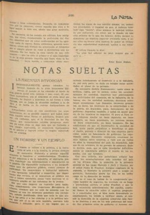 Notas sueltas