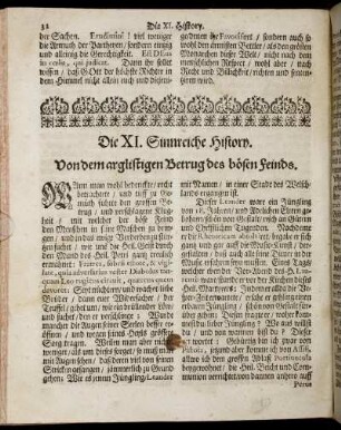 Die XI. Sinnreiche History. - Die XX. Sinnreiche History.