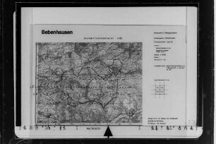Bebenhausen (Forstbezirksnr. 411): Bildflugnr. 007A Flugstreifen , Schönbuch 55, Bildflugcode 411007A00, Maßstab unbekannt