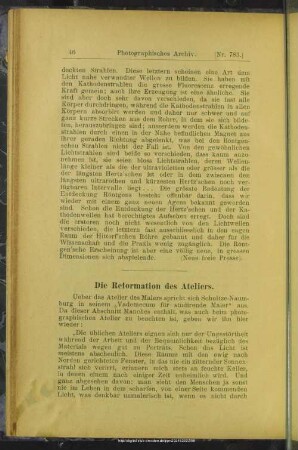 Die Reformation des Ateliers