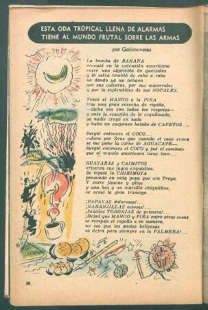 Esta oda tropical llena de alarmas tiene al mundo frutal sobre las armas