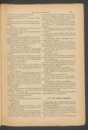 XVII. - El rollo de papeles.