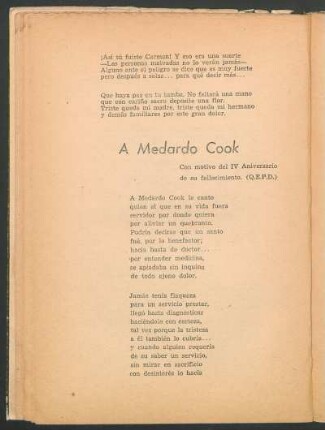 A Medardo Cook