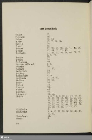 Orts-Verzeichnis
