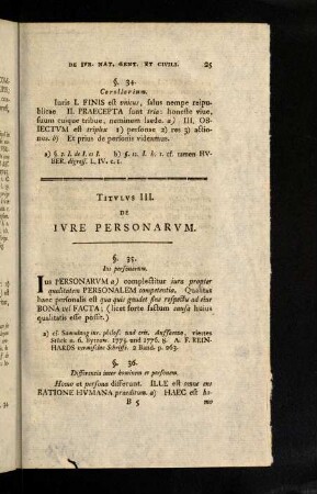 25-32, Titvlvs III. De Ivre Personarvm. Titvlvs III. De De Ingenvis. Titvlvs IV. De Libertinis. Titvlvs VI. Qvi et Ex Qvibvs Cavsis Manvmittere Non Possvnt.