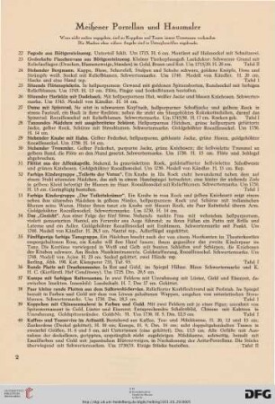 Meißener Porzellan und Hausmaler (Nr. 22-70)