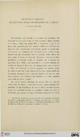 11: Importante aggiunte all'articolo sulla Crocifissione di S. Pietro