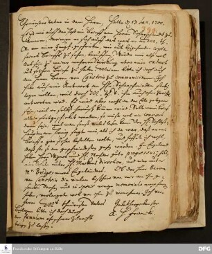 Brief von August Hermann Francke an Philipp Jakob Spener.