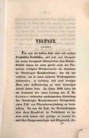 Ueber Entzündung der Pfortader