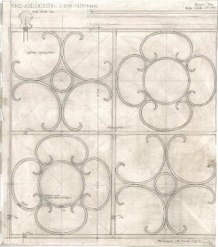 Fischer, Theodor; Nürnberg; Haus Adelsberger - Treppenhausgitter (Detail)