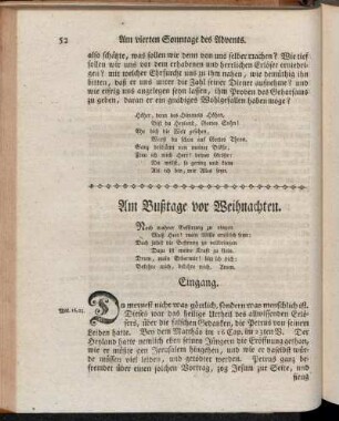 Am Bußtage vor Weihnachten