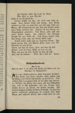 63-67, 9. Weihnachtabend