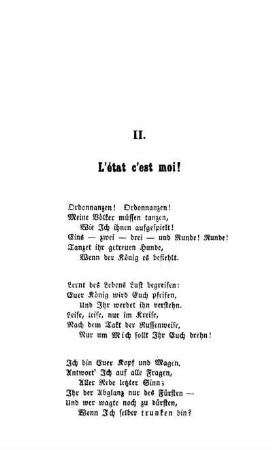 II. L'état c'est moi!