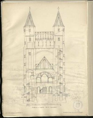 Dorfkirche zu Gaggstatt. Querschnitt.