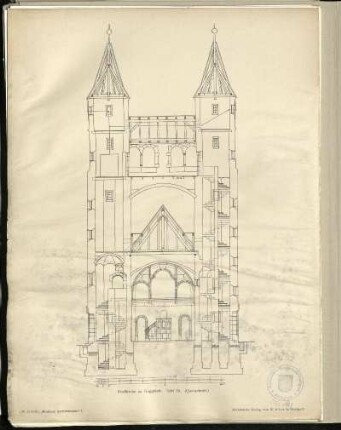 Dorfkirche zu Gaggstatt. Querschnitt.