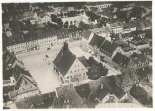 Grimma, Marktplatz, Luftbild
