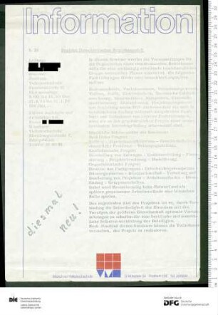 Beilage zum Programm 2. Semester 1975/1976