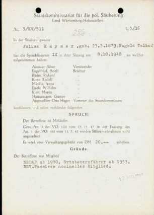 Kayser, Julius