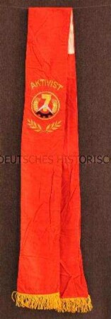 Schärpe für Aktivisten des Siebenjahrplanes