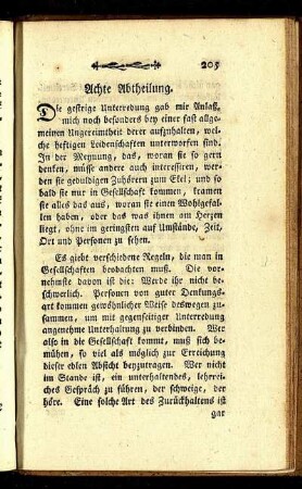 Achte Abtheilung. - Funfzehnte Abtheilung.