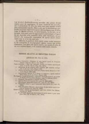 Momorie Relative ad Imenotteri Imensotteri Italiani