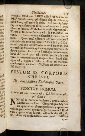 319-330, Festum SS. Corporis Christi; ...