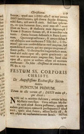 319-330, Festum SS. Corporis Christi; ...