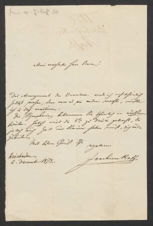 Brief an Musikverlag Ed. Bote und G. Bock  : 02.12.1872