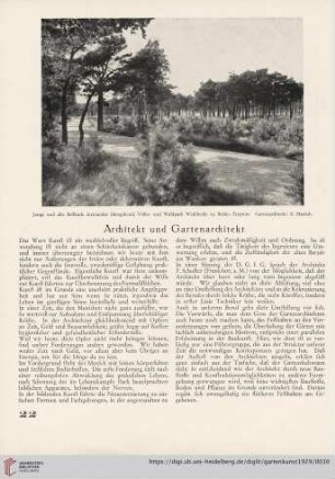 Architekt und Gartenarchitekt