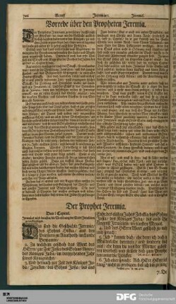 Der Prophet Jeremia.