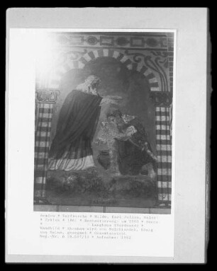 Abraham wird von Melchisedek, König von Salem, gesegnet