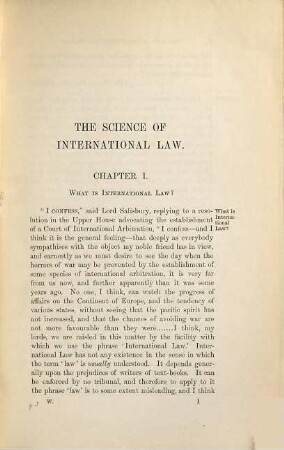 The Science of International Law