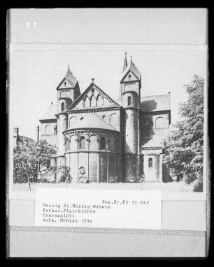 Merzig (Saar), ehemalige Praemonstratenser-Stiftskirche Sankt Peter, Ansicht des Chors