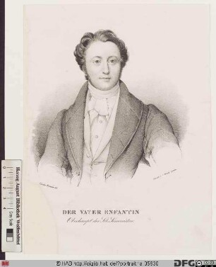 Bildnis Barthélemy-Prosper Enfantin, gen. "le Père Enfantin"