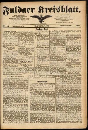 Ausgabe vom Dienstag, den 06. Mai 1902.