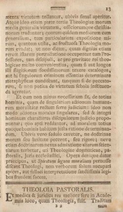Theologia pastoralis.