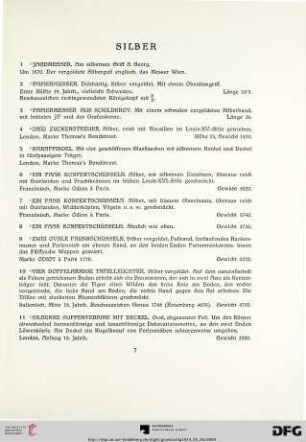 Silber (Nr. 1-71)