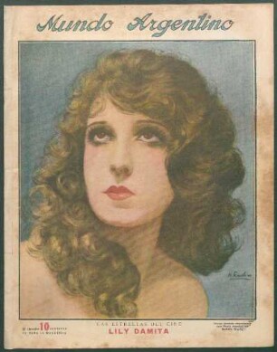 Las estrellas del cine: Lily Damita [Retrato] : Retrato ejecutado especialmente para Mundo Argentino por Rodolfo Wacha