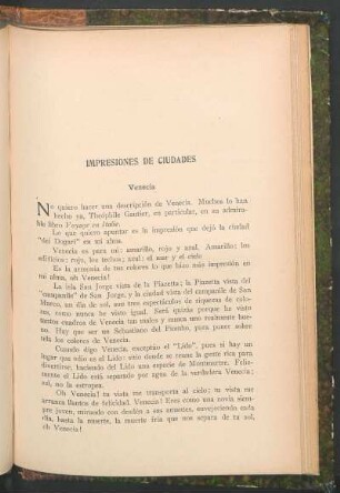 Impresiones de ciudades