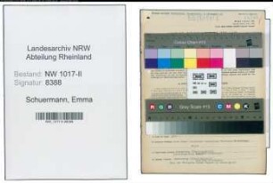 Entnazifizierung Emma Schuermann , geb. 11.11.1865 (Mitinhaberin)