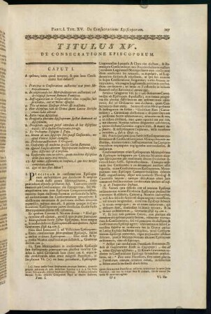 107-124, Titulus XV. De Consecratione Episcoporum.