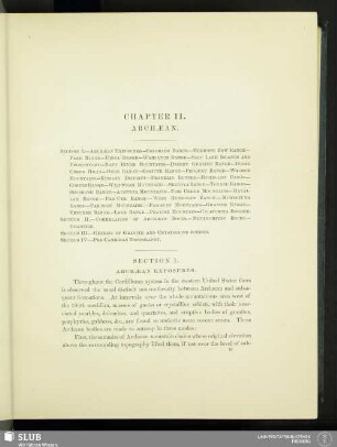 Chapter II. Archæan Exposures