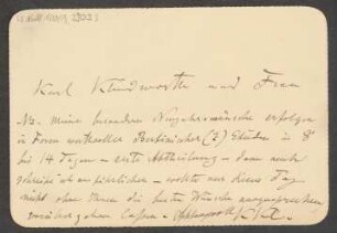 Brief an B. Schott's Söhne : 1896