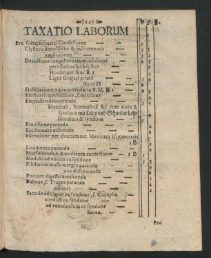 Taxatio Laborum