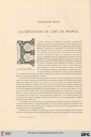2: Quelques mots sur la situation de l'art en France, [2]