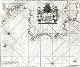 Seekarte von Spanien (orientiert). Verlag Pieter Goos, Amsterdam, 1669