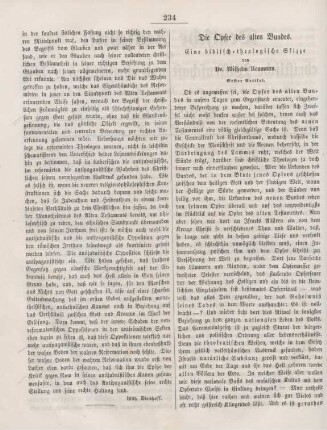 234-240 Die Opfer des alten Bundes : eine biblisch-theologische Studie