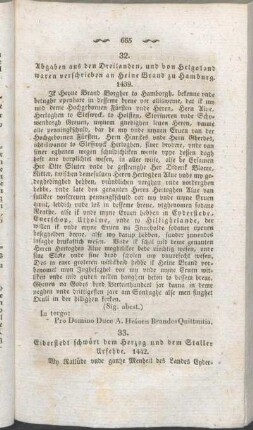 33. Eiderstedt schwört dem Herzog und dem Staller Urfehde. 1442.