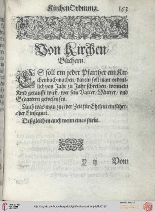 Von Kirchenbüchern
